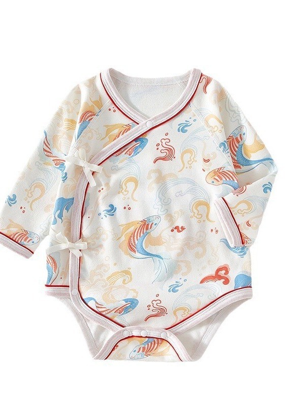 Ropa de bebé recién nacido vaina primavera y otoño algodón mono triángulo mameluco