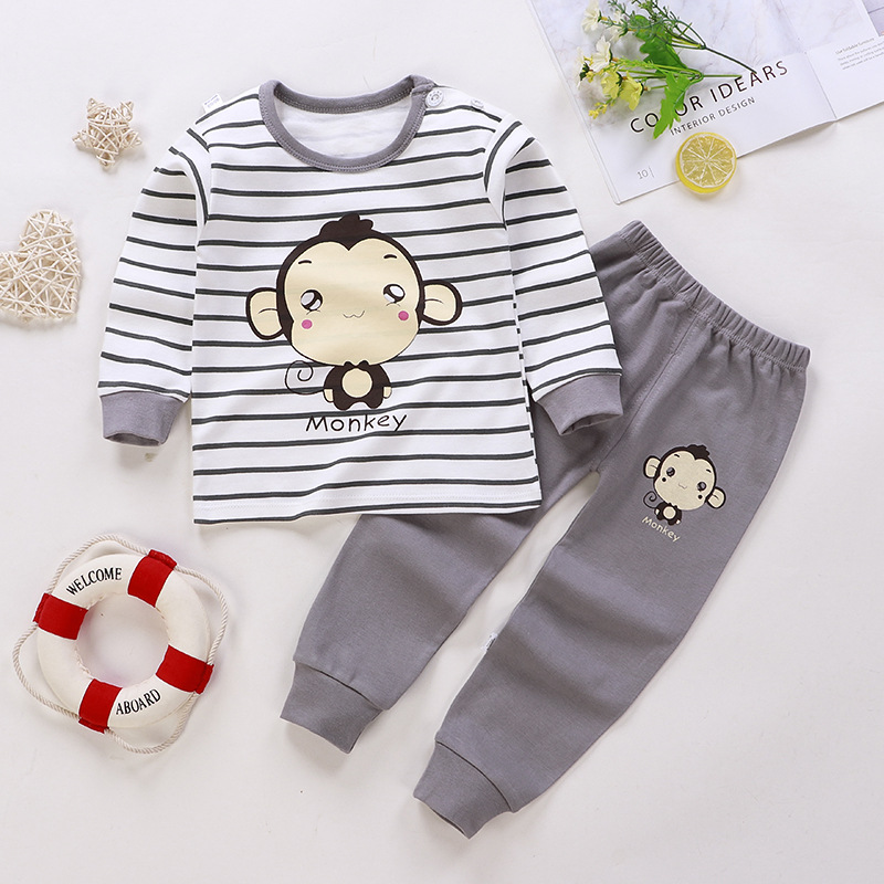 ropa interior infantil traje de otoño uniformes escolares pantalones de otoño ropa de cuello redondo protección del medio ambiente caliente con padres e hijos principios de otoño manga larga