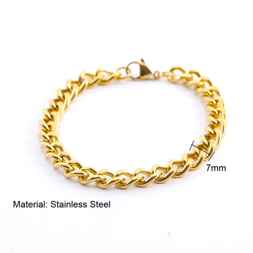 Best-selling cross-border stainless steel hip-hop men's Cuba chain simple accessory sweater chain niche jewelry titanium steel accessories for men