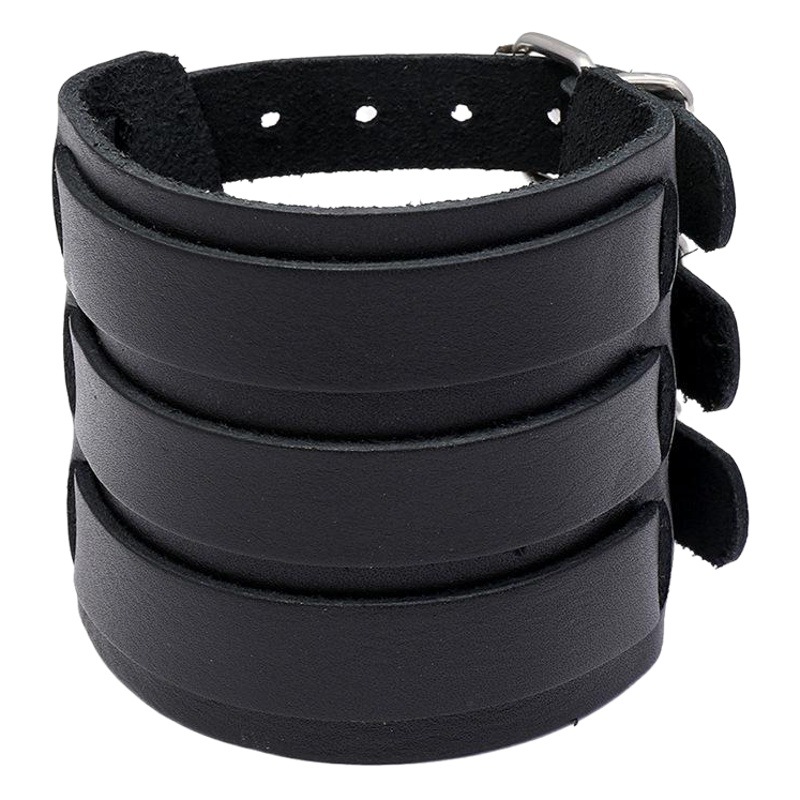 Europa y América de los hombres de la motocicleta punk estilo joyería personalidad tendencia vintage pulsera de piel de vaca transfronteriza accesorios de venta caliente