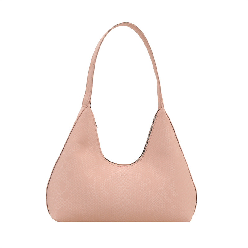 Bolsa de brazalete de hombro, primavera y verano de moda con patrón de serpiente, 2025 ocio, nuevo estilo coreano de textura simple, bolsa de tendencia de braza.