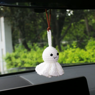 Car Interior Decorations for Girls, Cute Sunny Dolls, Safe Rearview Mirror Pendants, Plush Car Pendants (Car hanging) - sunny-day-doll-no-tag