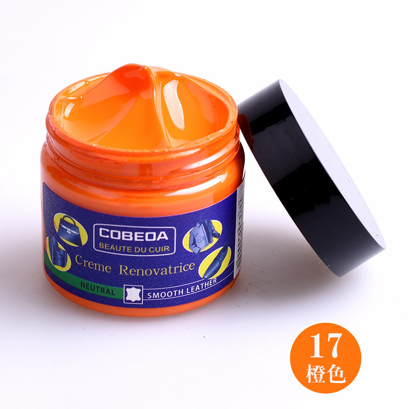 Venta directa de fábrica kangbida agente de coloración de cuero sofá bolsa de cuero para colorear zapatos de cuero de reparación de desgaste color suplemento crema