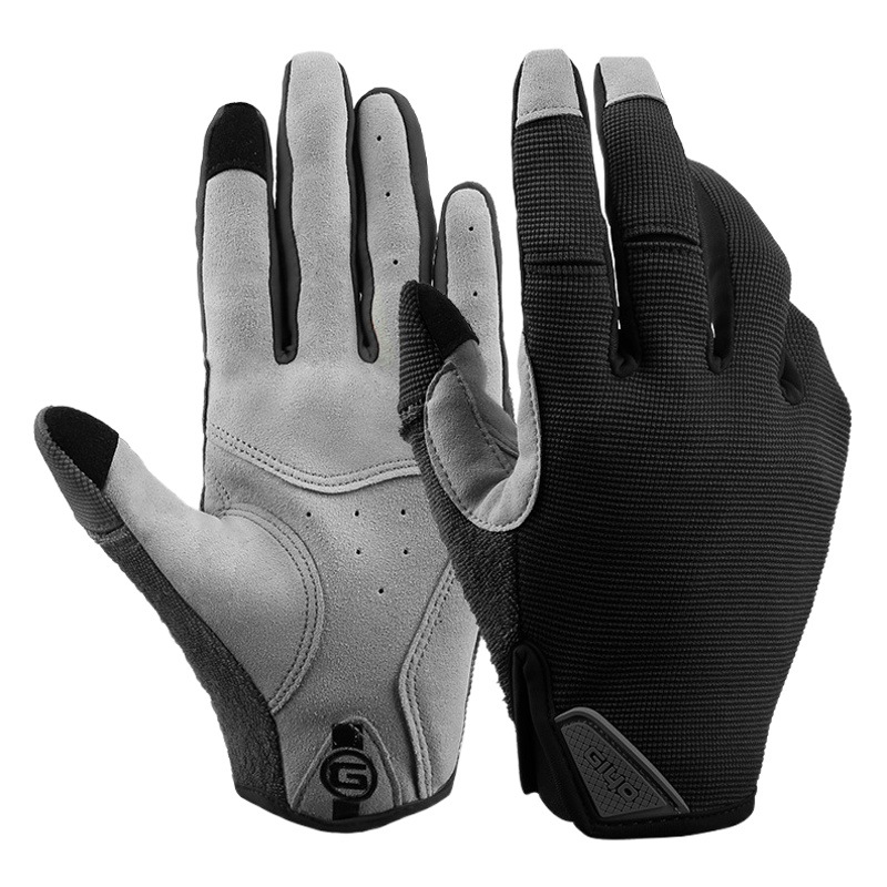 GIYO road mountain bike outdoor sports long finger full finger touch tactical gloves for men and women Spring, autumn and winter cycling