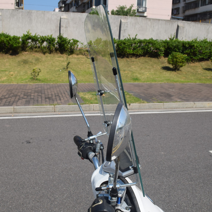 Electric Vehicle Front Windshield Tempered Glass Battery Pedal Type Motorcycle Windshield Glass High Definition Front Windshield