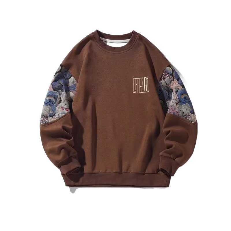 Pull ample en polaire pour homme, automne-hiver, grande taille, décontracté, sans bonnet, avec vêtements intégrés._voghion.com