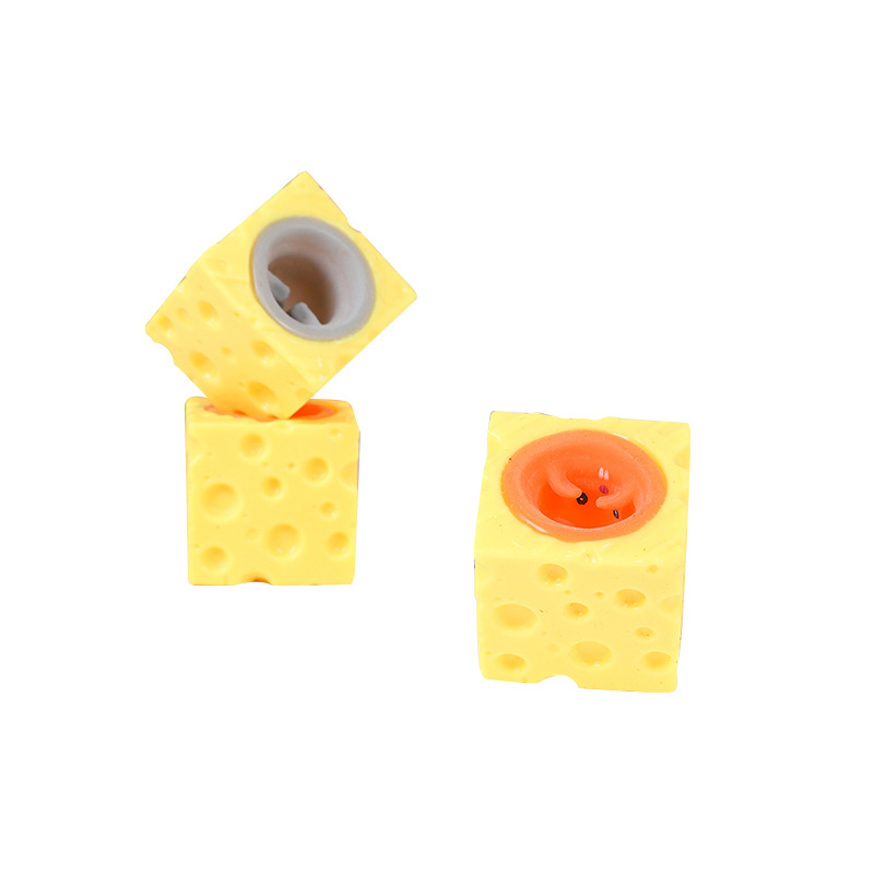 Douyin mismo estilo queso ratón conejo pellizco música descompresión ventilación taza de ardilla juguete pellizcar música en stock
