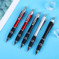 按動塑料圓珠筆彩色噴漆跳動原子筆酒店廣告促銷禮品筆印刷logo