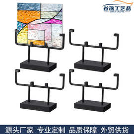 四件装方形金属展示架桌面摆件装饰画架支架适用于艺术面板、图片