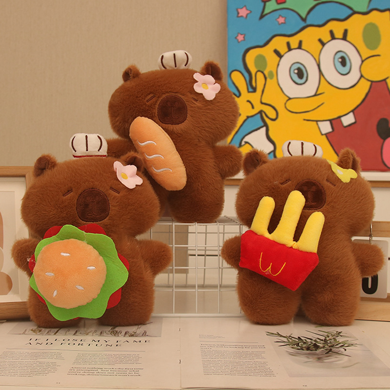 Máquina de muñecas de 8 pulgadas al por mayor, juguetes de peluche, máquina de agarre boutique, muñeca Kapibala, regalo de lanzamiento de boda