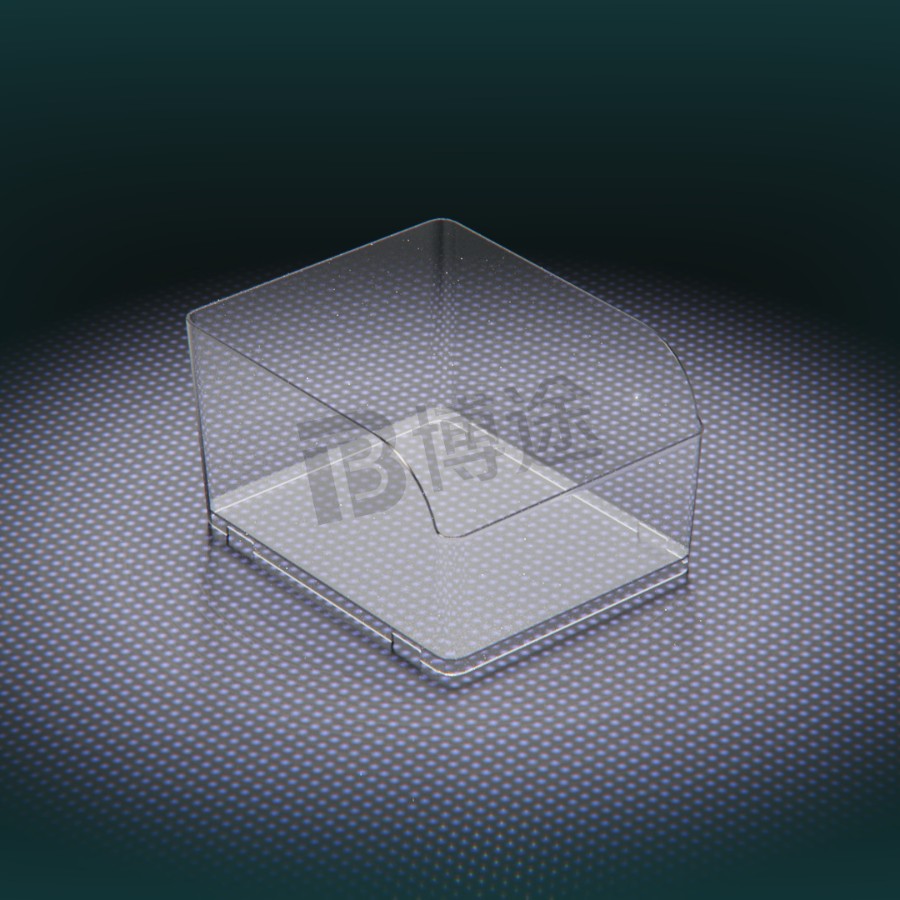 Caja de Almacenamiento Transparente para Bocadillos de Plástico con Tapa para Supermercado