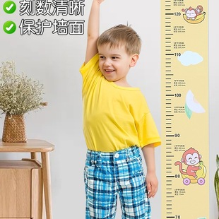 Cartoon Kidsren's Height Stickers Measuring Height Ruler Wall Stickers Removable Stickers Baby Room Decoration