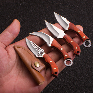New Mini Knife, Small Push Knife, Colorful Wooden Small Straight Knife, Sharp and Portable, Unpacking and Unpacking Express Delivery Artifact