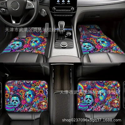 Avtomobil döşəmə paspasları – Mats Four-Piece Set, Stain-Resistant, Wear-Resistant - t0723-car-floor-mat-6-3344cm-two-pieces-crystal-velvet
