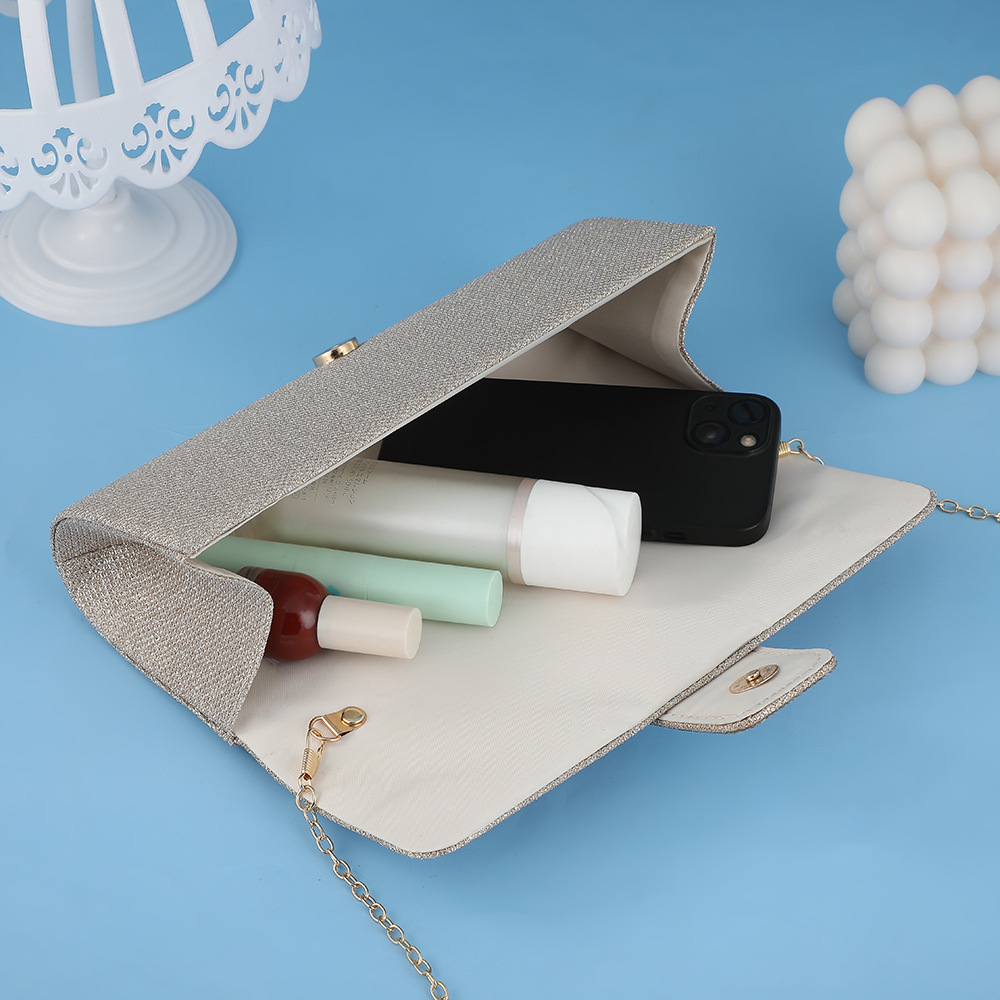Women's Nylon Solid Color Elegant Lock Clasp Evening Bag display picture 5