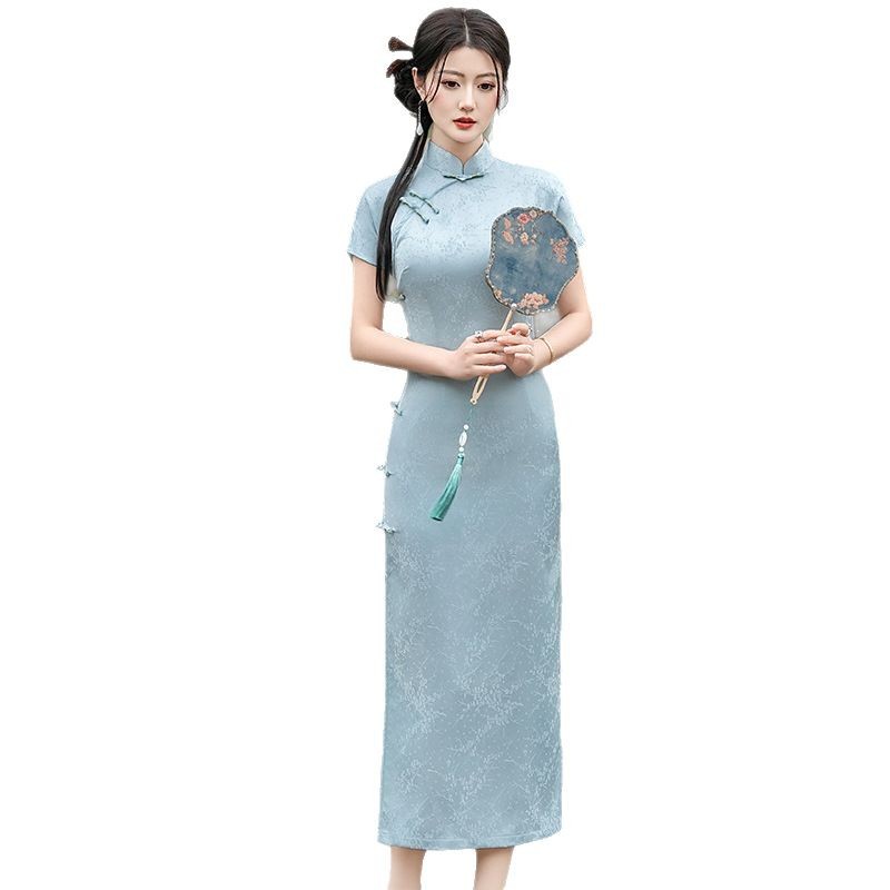 Summer fresh fashionable long cheongsam