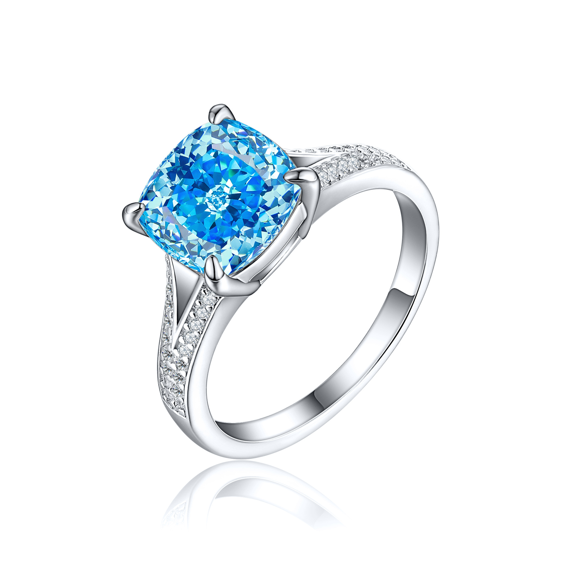 7g Weight High Carbon Diamond Inlay Material Rings Classification 1 Piece Quantity Holiday, Daily Occasion 925 Sterling Silver Material Geometric Pattern Women's Gender Inlay Design Simple Style, Classic Style Style 925 Sterling Silver High Carbon Diamond Geometric Rings 10