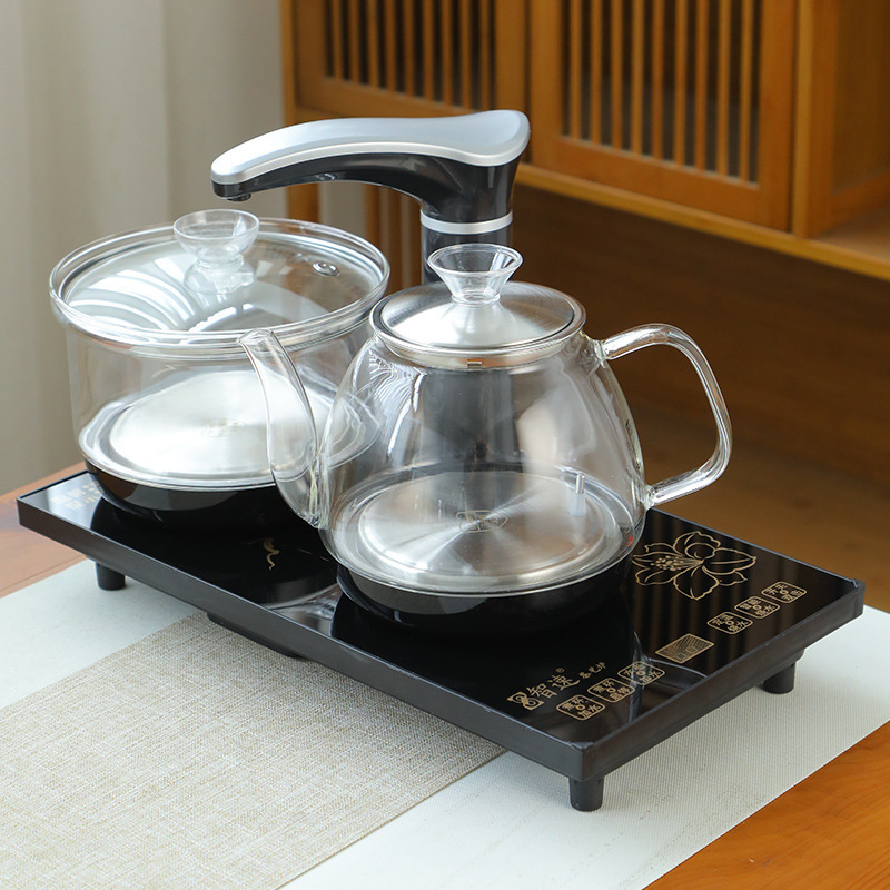 家庭用ケトルホスト埋め込み電磁茶ストーブ全自動給水オールインワンティーテーブルティーテーブルティーメイキング|undefined
