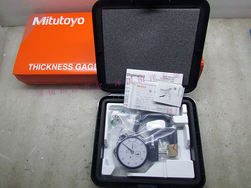 日本三丰测厚规7301指针式厚度指示表0-10*30