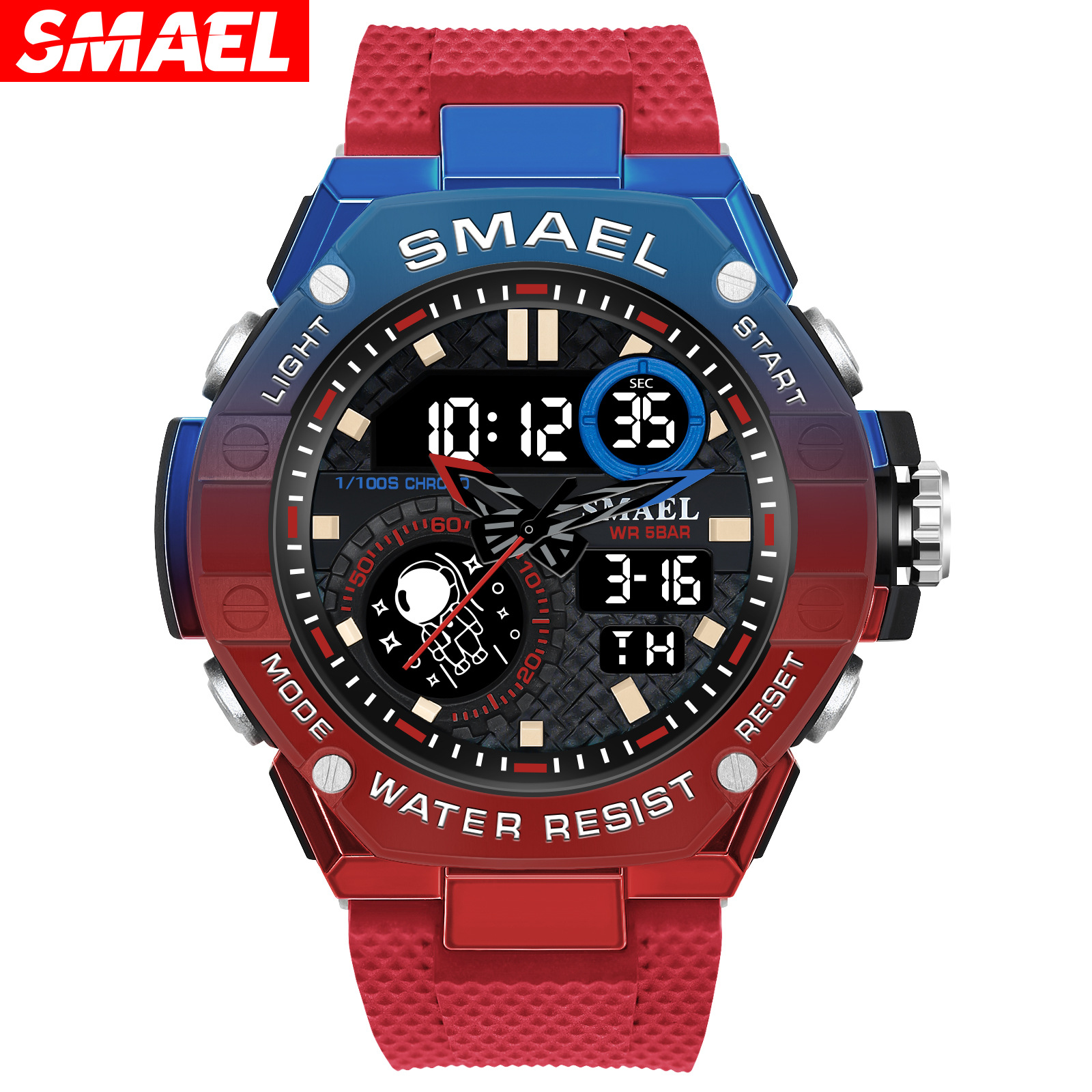 SMAEL Smale Venta caliente reloj de los hombres deportes al aire libre cronómetro electrónico cronómetro multifunción reloj deportivo 8068