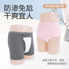 中高年向けの微失禁下着、前立腺手術後の尿漏れケア下着、通気性があり洗える純綿おむつ