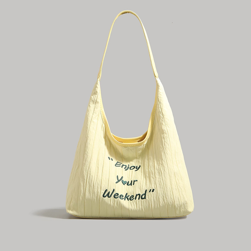 Korean Style Lazy Canvas Bag Women's 2025 New Large Capacity Versatile Fashion Commuter Shoulder Tote Bag