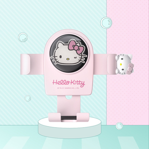 Hello Kitty mobile phone car holder air outlet car navigation stand suction cup car support in-car fixed car