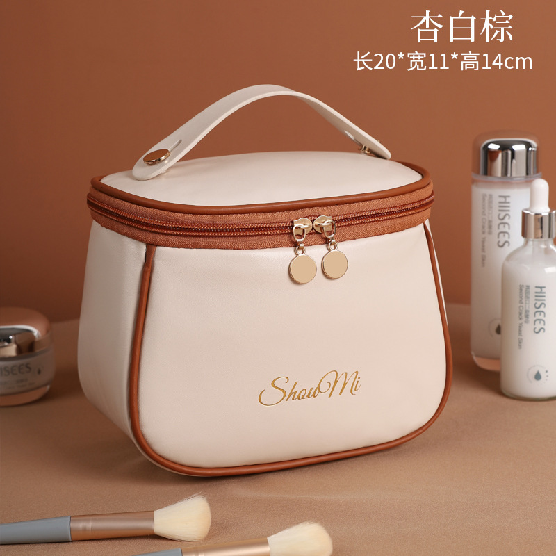 2026 new Amazon cosmetic bag, PU large-capacity cosmetic organizer, portable, popular style, factory wholesale