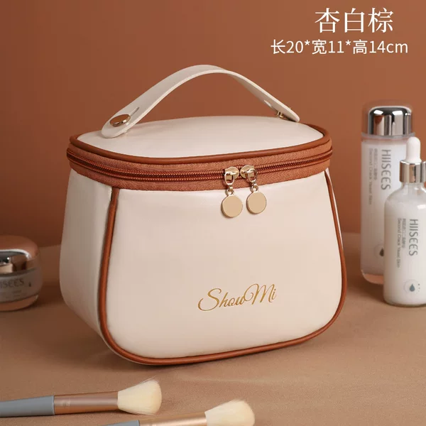 2026 new Amazon cosmetic bag, PU large-capacity cosmetic organizer, portable, popular style, factory wholesale