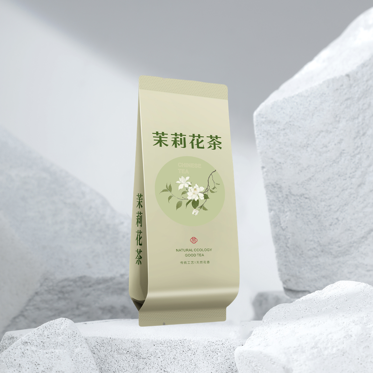 Fuding té blanco peonía blanca edición pública bolsa de burbujas gruesa aguja de plata blanca bolsa de té salvaje de montaña 15 cm de largo