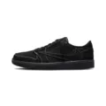 Aj1 black barb-first layer cowhide