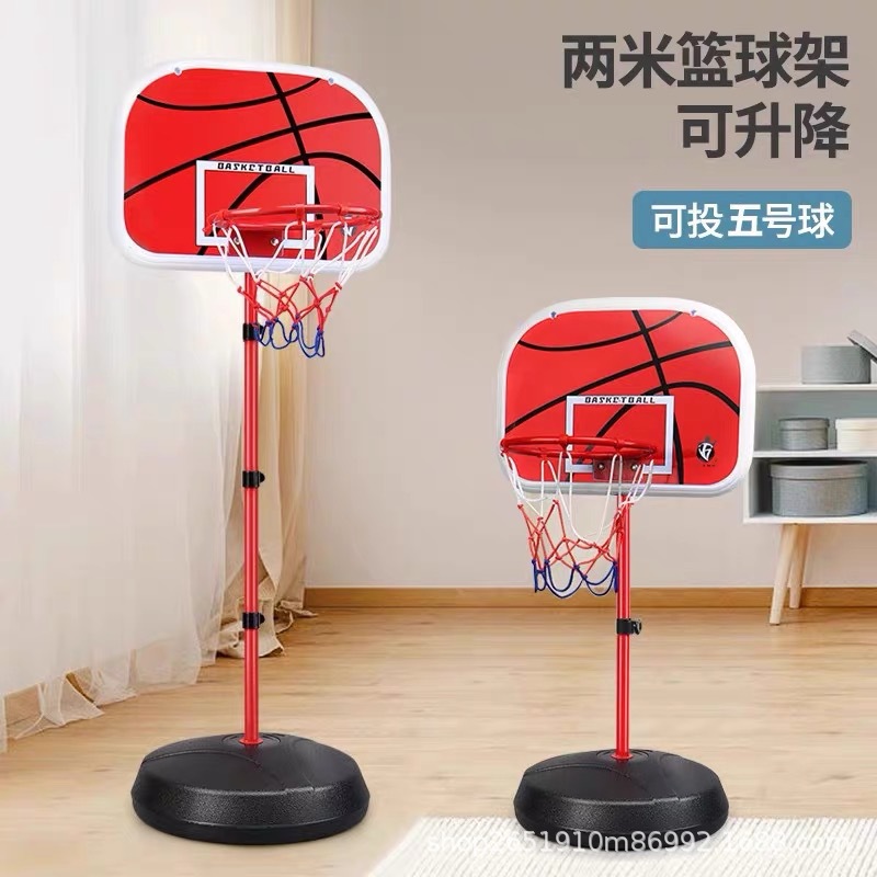 Transfronterizos infantiles bastidor de baloncesto interior elevable marco de baloncesto juguete interior y exterior para niños entrenamiento de anillo de tiro jardín de infantes