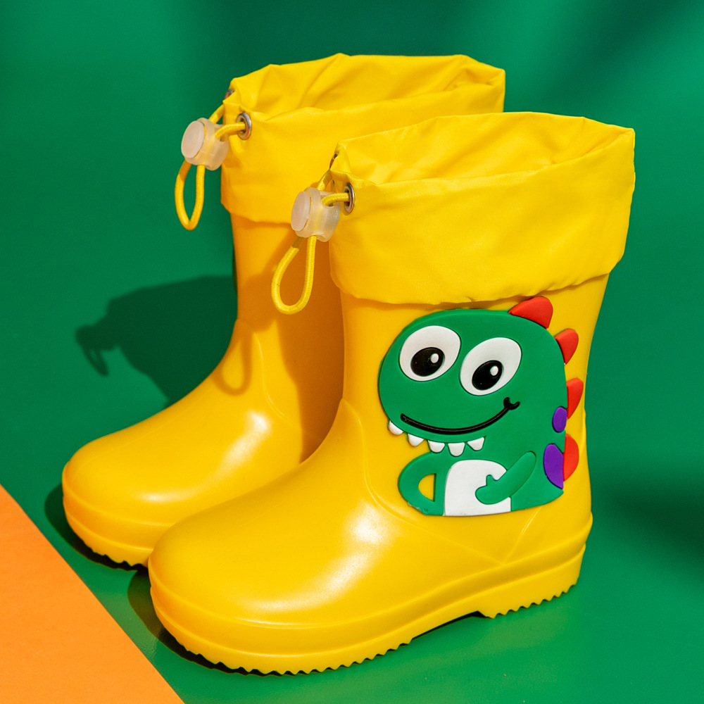 Summer Children's Rain Boots Boys Baby Waterproof Children's Rubber Shoes Non-slip Rain Boots Girls Students Children's Water Shoes