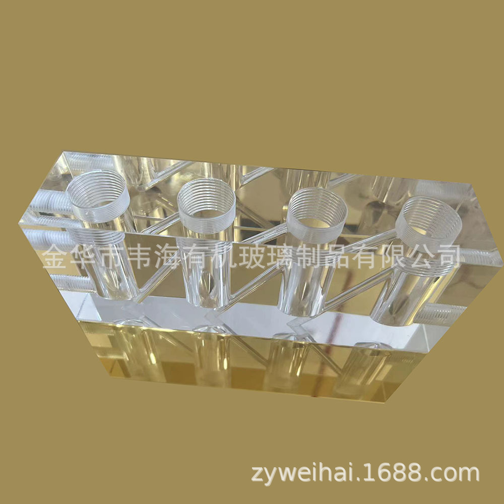 亚克力加工液体流通槽流通池 亚克力水射器 亚克力射流器 CNC