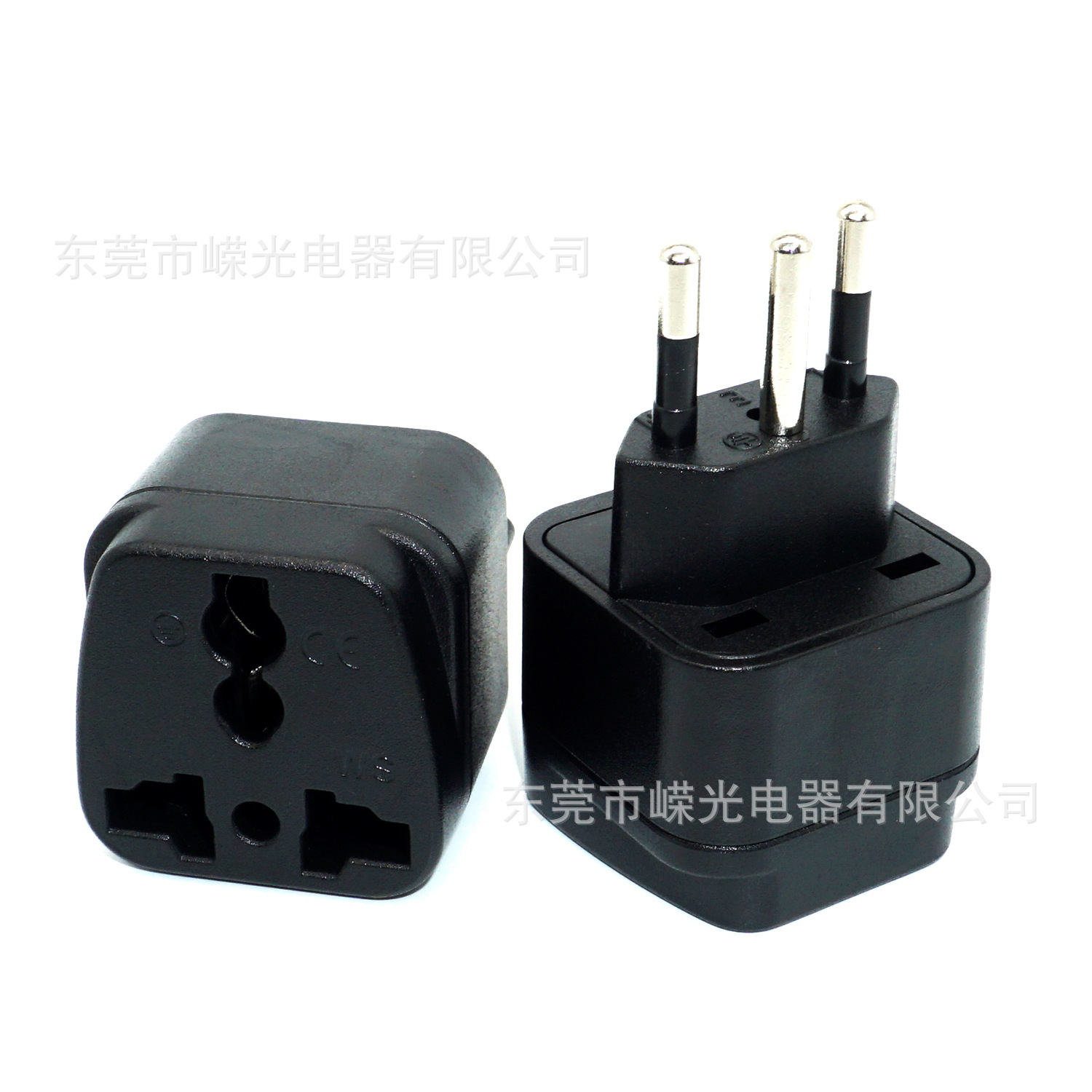 全铜巴西标电源插座WS-13A巴西标准转换插头巴西三圆小家电转接头