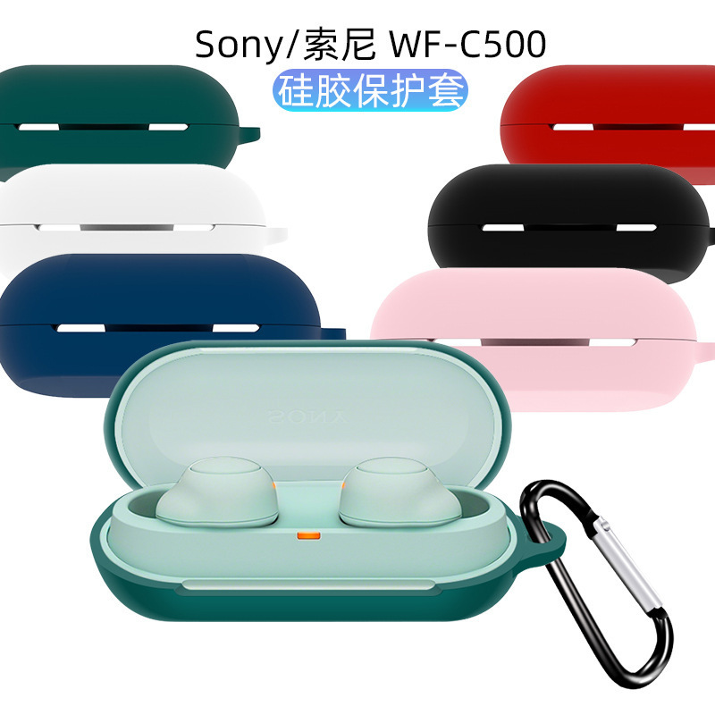 For Sony Sony WF-C500 Bluetooth Headset Protective Cover Sony Silicone Earphone Case in stock For Sony Sony WF-C500 Bluetooth Headset Protective Cover Sony Silicone Earphone Case in stock