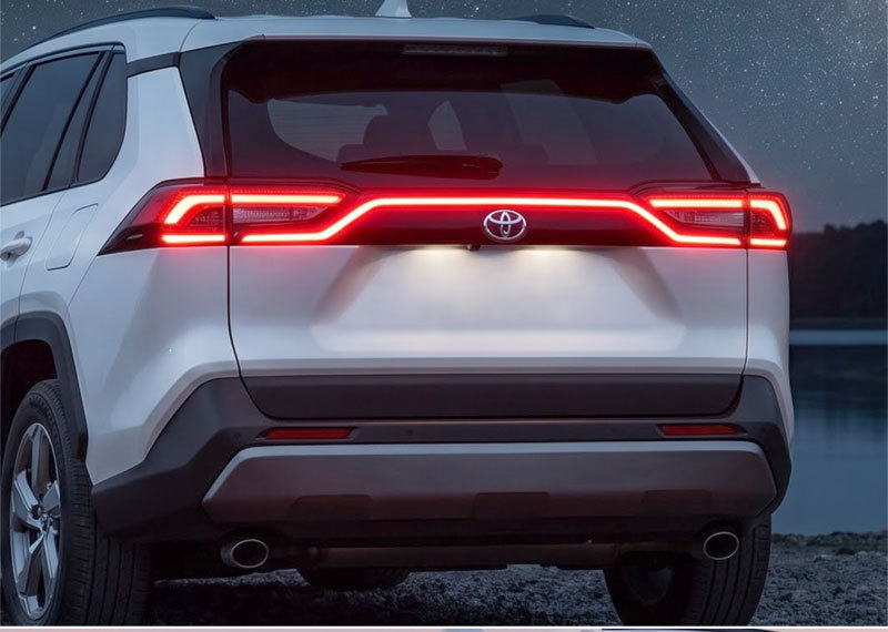 Suitable for 20-25 Models of Toyota Rav4, Dedicated Modified Led Flowing Tail Lights and Brake Lights