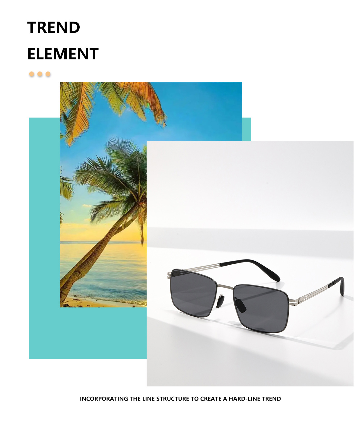 Unisex Fashion Solid Color Pc Square Sunglasses display picture 2