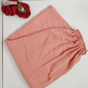 Tube Top Cotton Home Bathrobe Nightgown Beauty Salon Wrap Skirt Soft Gauze Absorbent Cotton Simple Home Pure Color