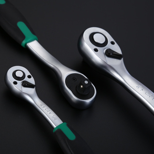 72-tooth fast ratchet wrench, flying wrench, curved handle, ratchet socket wrench, large, medium, small, flying quick release ratchet wrench