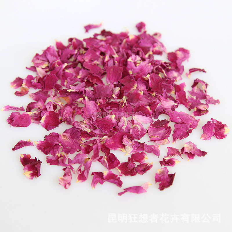 狂想者新品【小玫瑰花瓣】香薰蜡烛五彩纸屑手工DIY自然干花花瓣