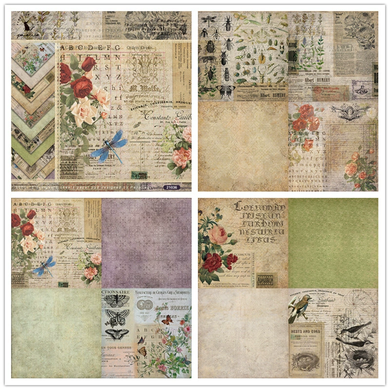 DIY album sculpting this hand ledmine paper card card to make background paper 6 -inch single -sided pattern paper 21036