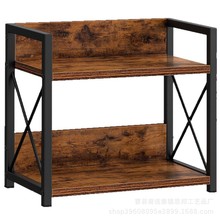 跨境木制厨房柜台式整理架家用调味品收纳架木质化妆浴室储物架