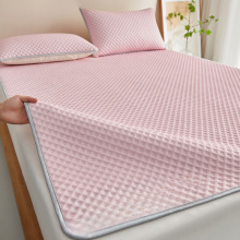 夏季冰丝豆豆按摩席三件套折叠宿舍学生单人可水洗防滑空调软席子