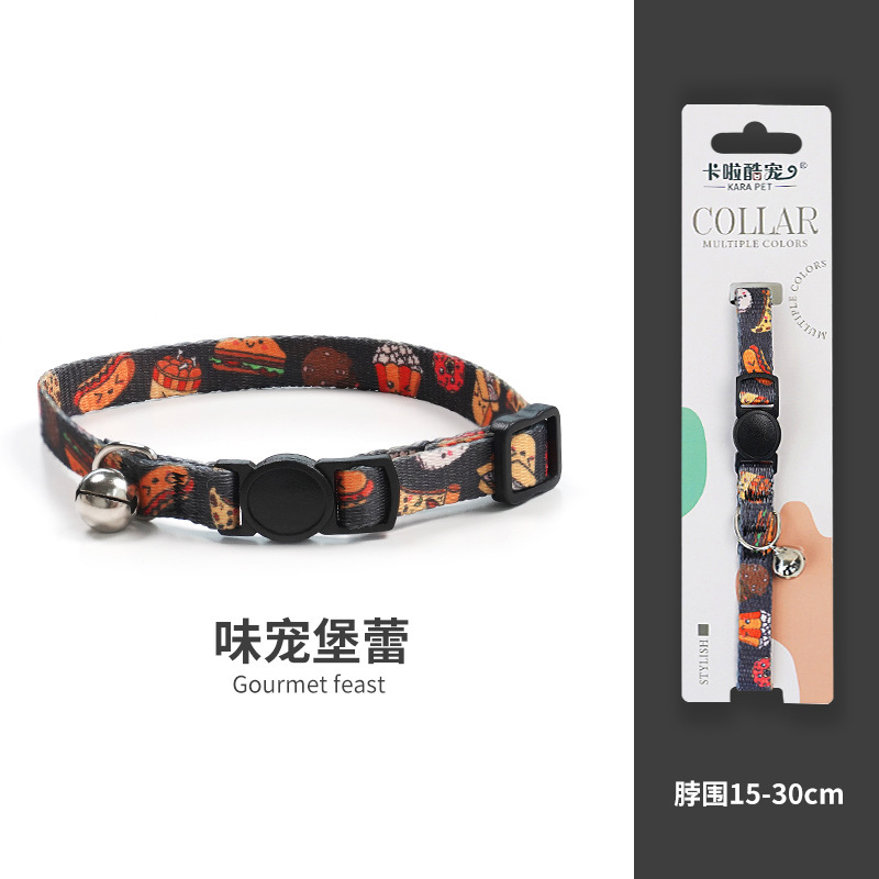 Collar de gato, collar de cuello, collar de perro, campana de gato, collar tejido, etiqueta de gato, decoración de joyería, mascota de perro pequeño