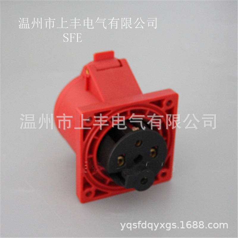 SFE温州上丰工业新型防水暗装直式插座16A/4P/380V  SFN-314