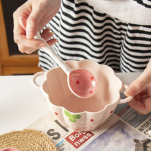 草莓双耳南瓜碗高颜值螺蛳粉大碗学生宿舍可爱面碗汤碗大