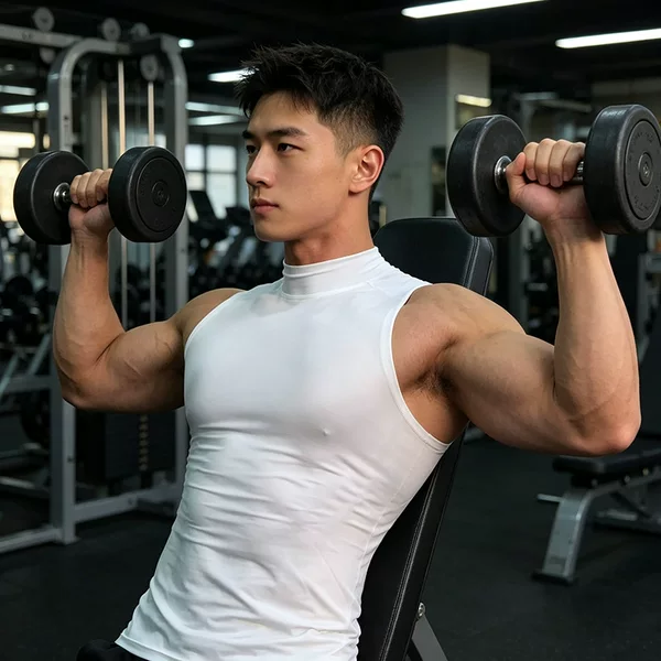 Summer Men's Sports Fitness Quick-Drying Tight-Fitting Sleeveless Vest Outdoor Running Training Elastic High-Neck Solid Color Vest