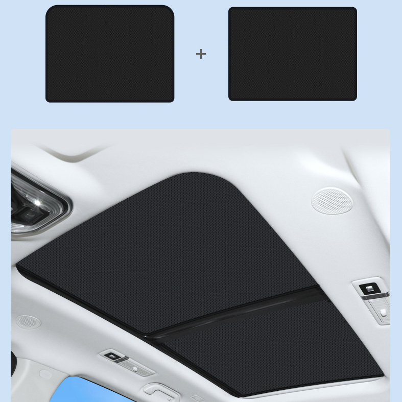 Special car panoramic sunroof car sunshade electrostatic adsorption roof canopy heat insulation board sunscreen accessories