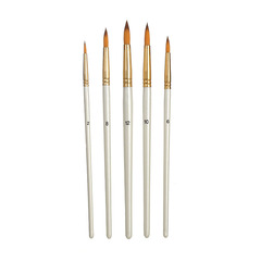 Amazon Paint Brush Set Nylon Paint Brush Gouache Oil Paint Brush Long Wooden Rod Student Art Brush Set